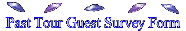 Appalachian GhostWalks Guest Survey