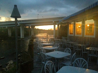 Riverfront Seafood Outside Tables